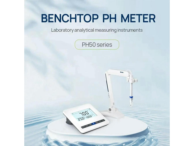 6 Inches Benchtop Digital PH Testing Meter PH Meter oratory Analysis Instrument PH Meter to Detect Water (EU)