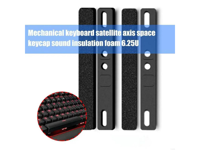 4PCS/Set Spacebar Sound Insulation Foam Noise Absorbing Cotton For DIY Mechanical Keyboards 6.25U Space Bar Pads