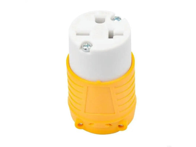 NEMA 6-20P Replacement Connectors 20A 250V Extension Cord Ends Male/Female Plug
