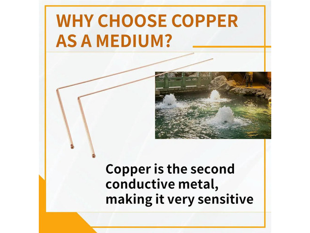 uyuy Dowsing Rods - 99.9% Pure Copper 2PCS Divining Rods - for Ghost Huntings Tools,