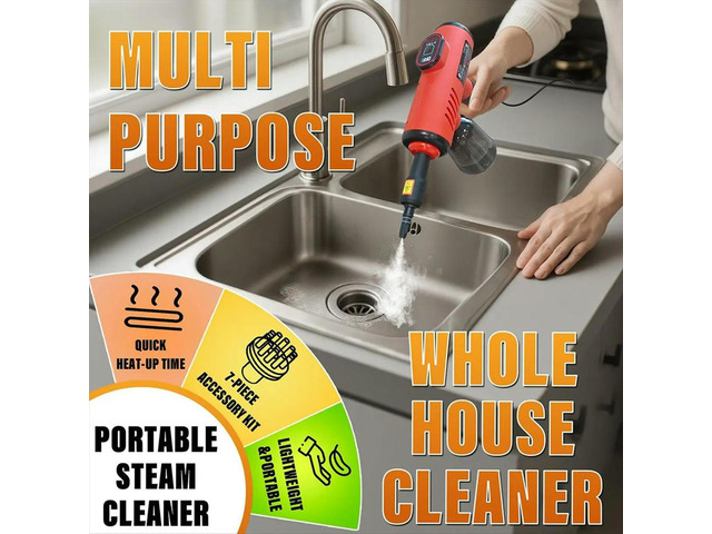 Multifunctional Household Electric HighTemperature Steam Cleaner Handheld Pressurized Steam Cleaner for Car(EU)