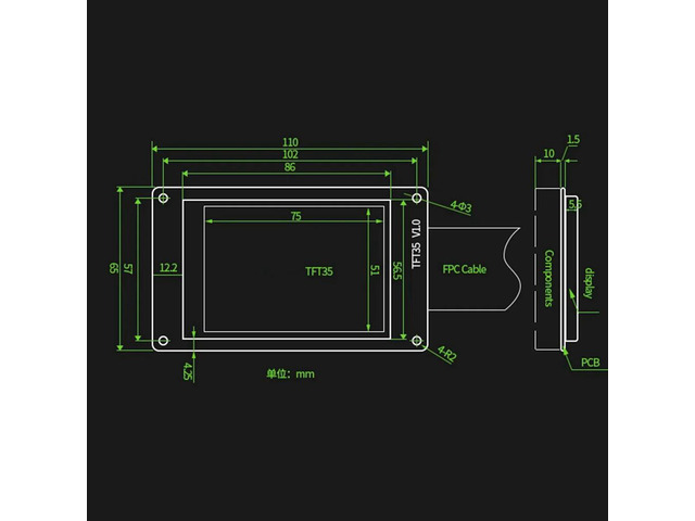 For MKS Robin Nano V1.2 Control Board with TFT35 Touch Screen for 3D Printers
