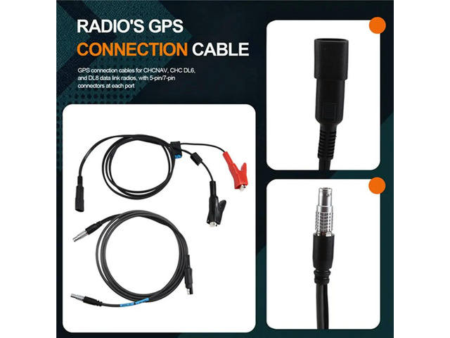 GPS Cable for CHCNAV CHC DL6 DL8 Data Link Radio 5 Pin 7 Pin Each Port