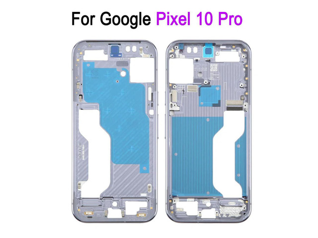 Middle Frame For Google Pixel 10 Pro, Phone Aluminum Frame Repair Replacement Spare Part