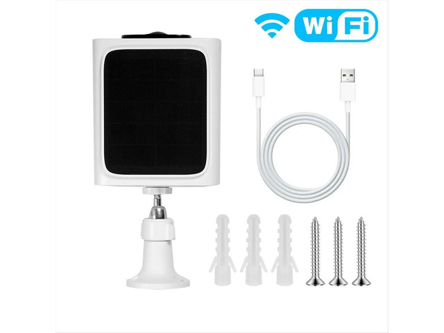 Tuya 2.4GHz 5GHz Dual Band Solar Power Panel Integrated Camera IP65 Waterproof APP Monitoring for Alexa