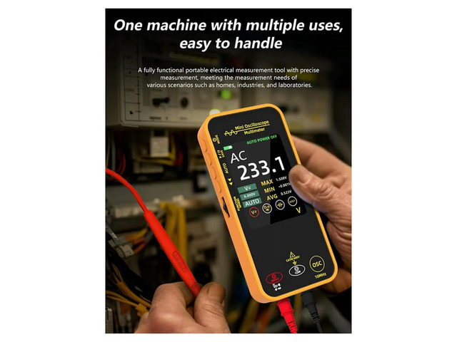 Graphic Digital Multimeter Oscilloscope High-Precision Multitester Resistance Voltage Capacitance Hz Continuity Tester