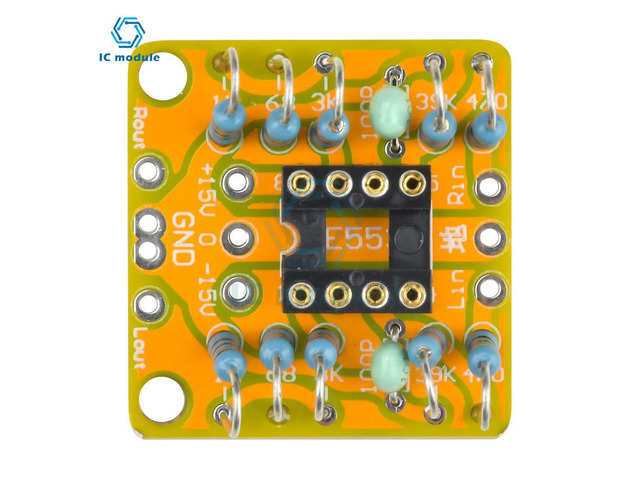Dual OP Amp Board Preamp DC Amplification PCB for NE5532/OPA2134/OPA2604/AD826