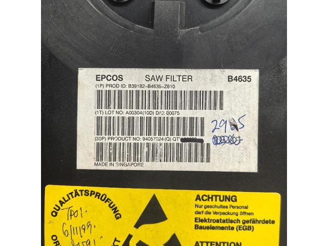 B39182-B4635-Z610 B4635 SAW FILTER 1842.5MHZ 1842MHZ FILTRE CMS SAW RF RX DCS1800