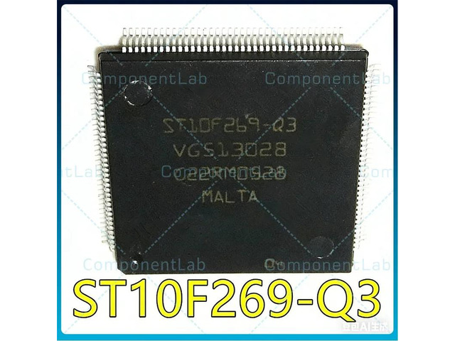 ST10F269-Q3 QFP144 CPU module for both input and output, with a 16-bit integrated single-chip microcontroller.