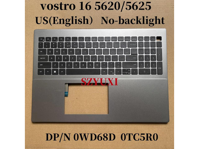 100%US GRAY For vostro 15 5620 5625 laptop keyboard Palmrest Assembly TOP cover C case backlight WD68D TC5R0