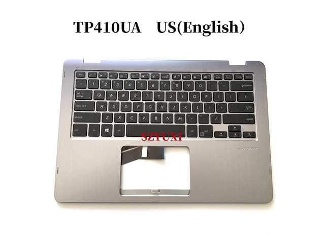 100%US English For TP410UA TP410 laptop keyboard Palmrest Assembly with backlight 90NB0FS1-R31US2