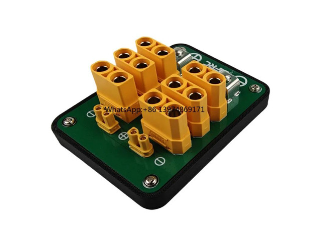 1PCS 300A Large Current PDB Power Distribution Board w 6CH XT90 2CH XT30 Connectors for RC Boat Submarine Robot DIY Accessories