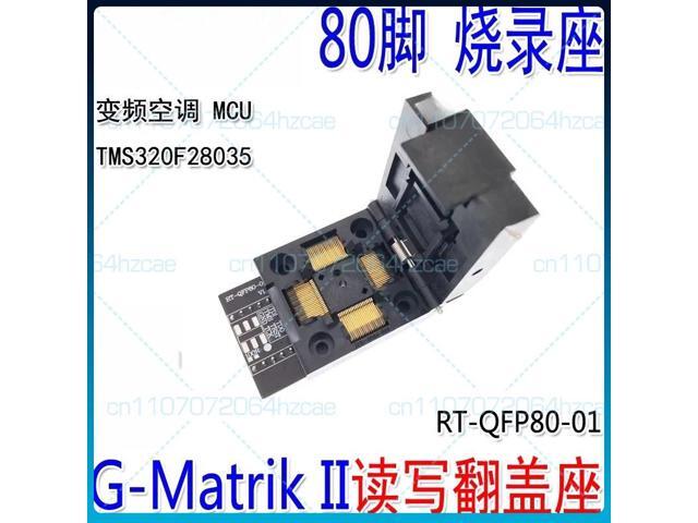 QFP80 burning seat, inverter air conditioner CPU MCU read and write clamshell seat G-Matrik II 80 feet