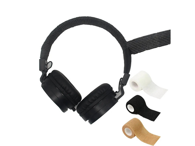 Headphone Headband Protector Self-Adhesive Tape Replacement Headband Strap for Headphone B
