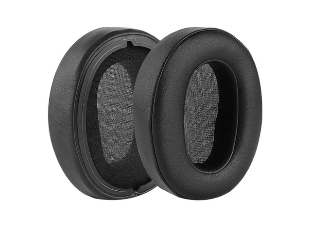 Replacement Ear Pads for WH-XB900N Headphones Earpads Leather Headset Ear Cushion Repair Parts (Black)