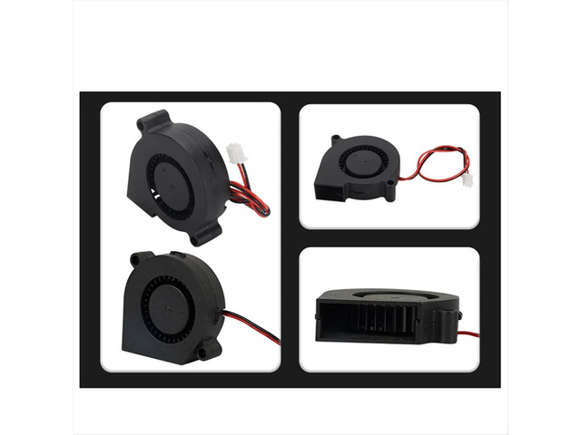 3D Printer Cooling Fan 12V, 5015 Turbo Blower, 2-Pin Connector High Rotational Speed Low Noise Cooler
