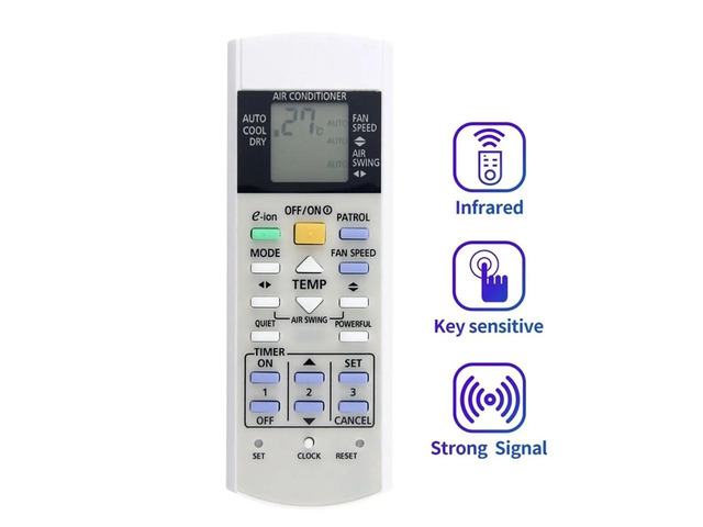 Replace Remote Control for Air Conditioner for National A75C2821 A75C2823 RM-8023Y A75C3058 A75C3155 A75C3289