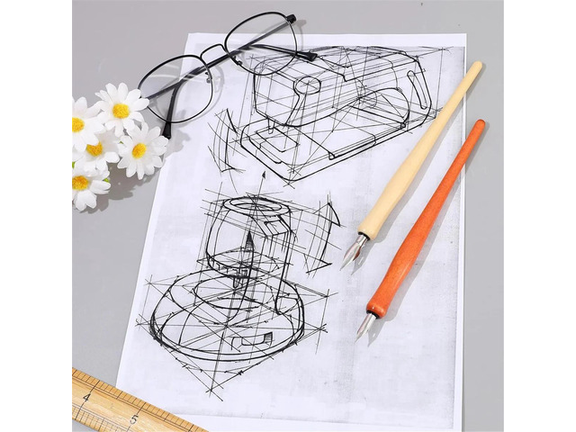 10 Pcs Dip Pen Set Nib Pen Holder Comic Pen Nib Set Pen Ink Nib Calligraphy Pen Nibs Wooden Drawing Pen