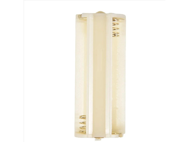 Flashlight Cylindrical 3 x AAA Plastic Holder Box 5Pcs