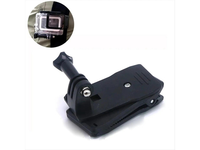 360 Rotary Action Currency Cam Sports Camera Quick Clip Backpack Strap Mount Clamp Holder