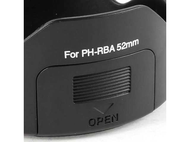 Black PH-RBA 52mm Lens Hood for SMCP-DA 18-55mm f/3.5-5.6 AL