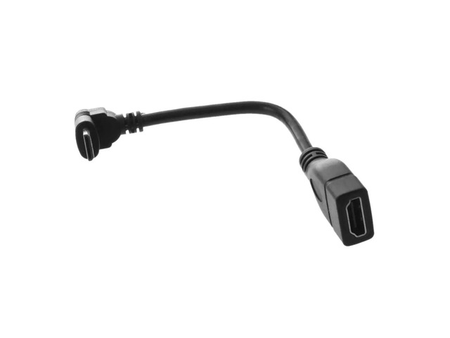 Mini Male to Female 90 degree Converter Connector Adapter Cable 1080P