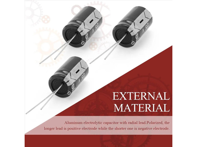 20 Pcs 13x21mm 2200uF 25V Radial Aluminum Electrolytic Capacitors