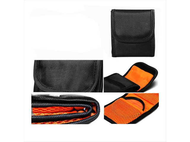 For Multi Camera Filter Organizer Bag Organizing Bag 3-Position Waterproof Shockproof Thickening Filter Sleeve Bag