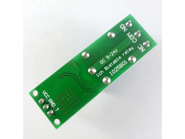 Mini 6-24V Flip-Flop Relay Module 1 Channel Bistable Self-Locking Switch Low Pulse Trigger Board