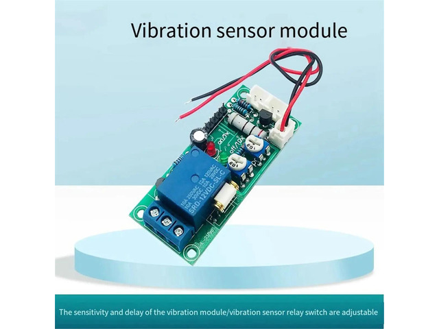 Vibration Module Vibration Sensors Relay Switch Sensitivity the Time Delay Adjustable 12V for Board