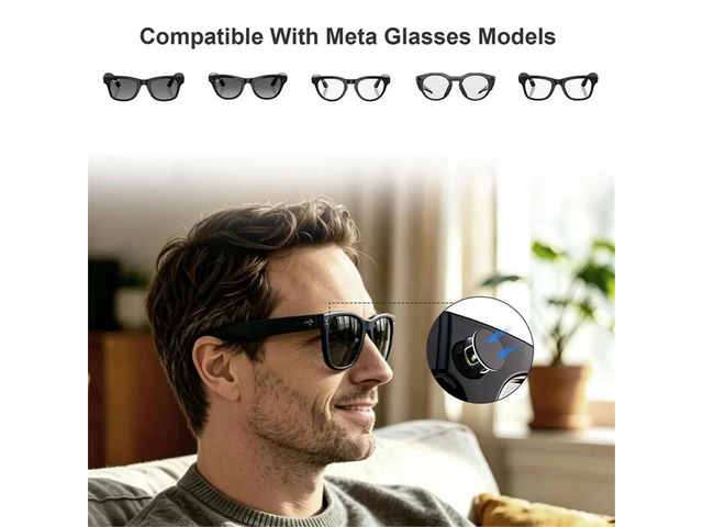 2PCS Glasses Light Cover & LED Blocker Privacy Stickers for Meta Gen 2 Smart AI Glasses Camera Lens Cover