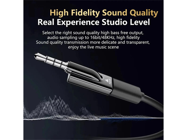 3PCS USB C Female to 3.5mm Male Audio Adapter HiFi Type C to AUX Converter for Headphones Car Stereo Plug Play