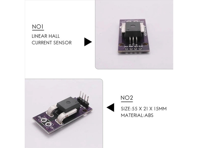 ACS758 ACS758LCB-100B Current Module Linear Hall Current Sensor PFF-T Current Detection 3-5V