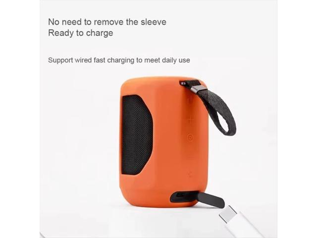 Shockproof Silicone Protective Sleeve for Speaker Mini Dustproof Cover Case Enhanced Grip Black