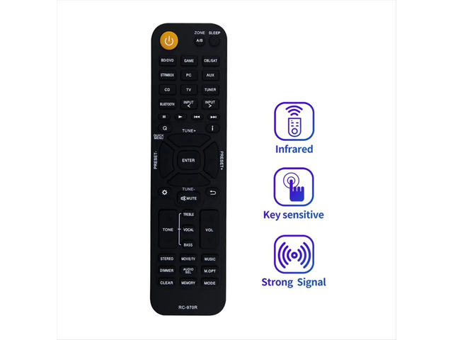 RC-970R Remote Control for AV Receiver TX-SR393 TX-SR494 HT-R398 HT-S3910 TXSR393 TXSR494 HTR398 HTS3910