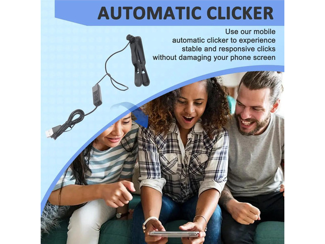 Auto Clicker Mobile Phone Screen Automatic Clicker Silent Click Automatic Physical Clicker for Game Assistance Task