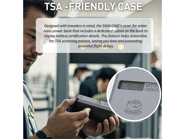Silicone Case for Nano Power Bank (10,000mAh 45W) A1638 - Shockproof, Scratch- Travel