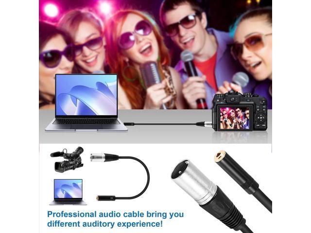0. Wire 3 Pin Xlr Male to 3.5Mm Female Audio Connector Stereo Microphone Adapter
