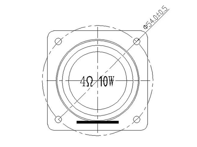 1.8 Inch Audio Speaker 4 10W 48mm Bass Multimedia Loudspeaker DIY Sound Mini Speaker with Mounting Hole
