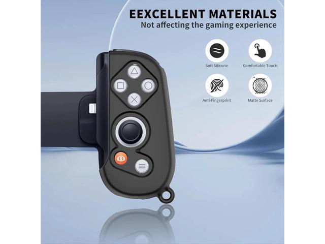 Handle Protective Case for Backbone One Mobile Gaming Controller with Lanyard, Silicone Grip Case Cover