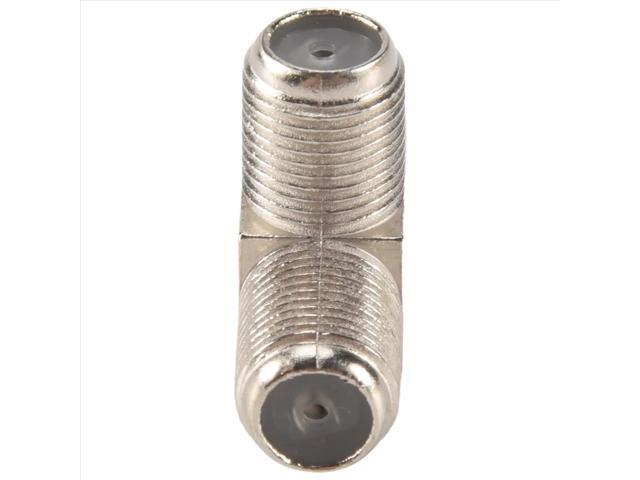 10-Pack 3-way F-Type Coax Cable Splitter Combiner Female to 3 Female for Video VCR Antenna TV Cable Satellite,silver
