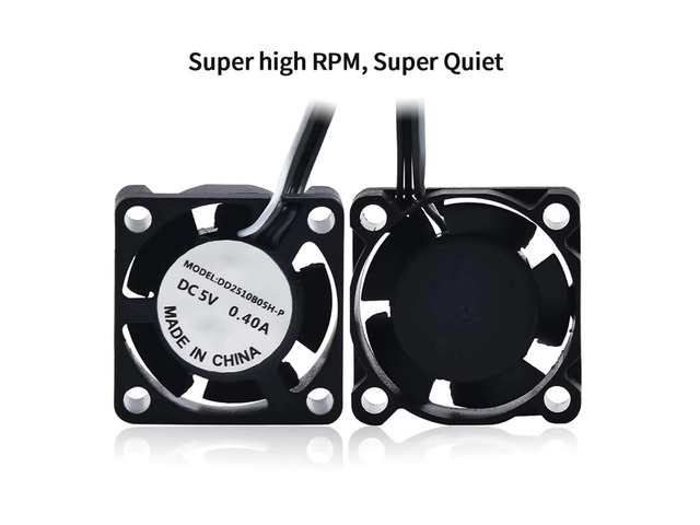 Creativity Lab P1P Hotend Cooling Fan 2510 25x25x10mm 5V 18000RPM Silent High Airflow Fan for 3D Printer Ceramic Heater