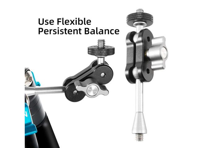 Super Clamp With Multifunctional Magic Mount 1/4 Thread Adapter For DSLR Cameras TM-3