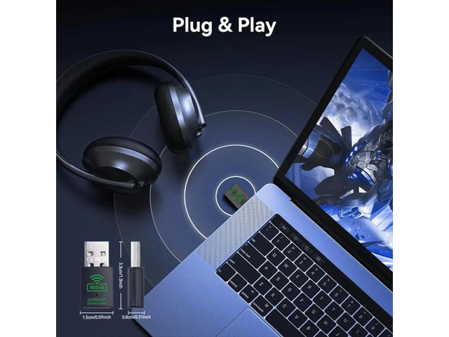 900Mbps USB Bluetooth Adapter 2 in 1 Dual Band 2.4G/5GHz Wi-Fi Dongle Network Card Receiver PC Laptop