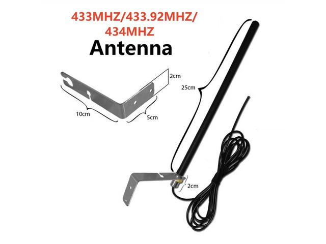 Universal 433MHz Cable Antenna for Gate Garage Radio Signal Booster Repeater Outdoor Waterproof Gate Control Antenn