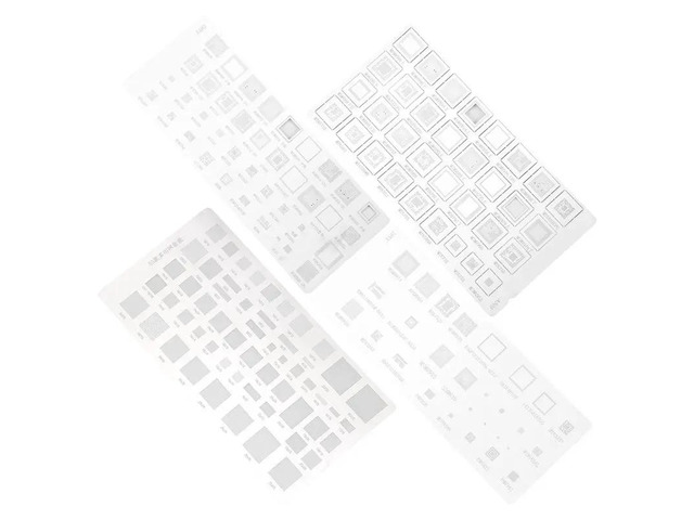 4PCS Universal BGA Stencil For MTK MSM Ipad CPU RAM PM Power IC Reball Pin Direct Heat Templat