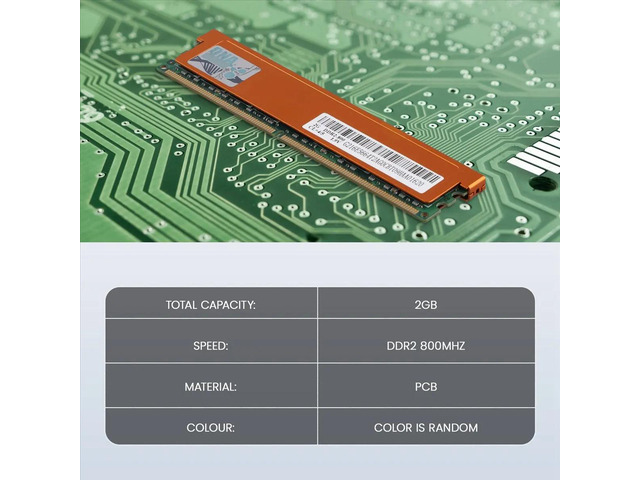 DDR2 2GB RAM Memory PC2 6400 800Mhz 2RX8 1.9V Desktop Memory for PC Desktop Computer