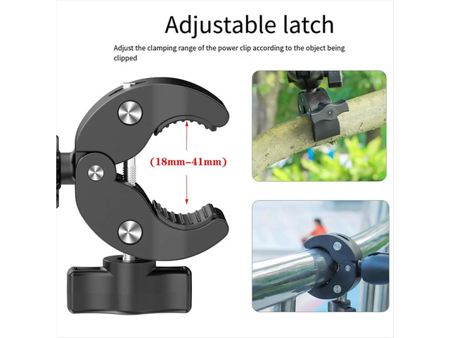 For / Camera 1 Inch 25mm Motorcycle Ram Ball Mount Support Bike Handlebar Railing Super Clamp A