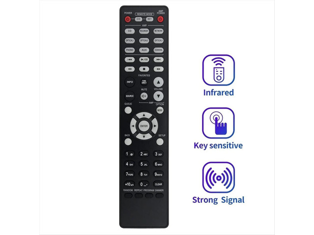 Replace RC-1223 Remote Control for AV Surroud Receiver RC-1223 Remote Control