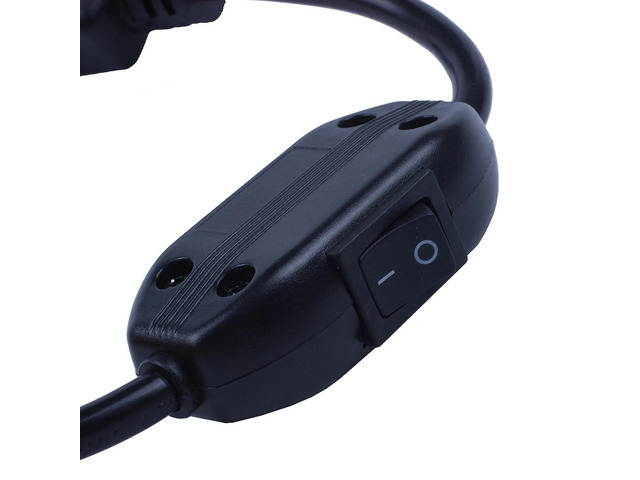 2X Special PDU UPS Power Cord Cable, IEC 320 C14 To C13 With On/Off Switch 30Cm Black
